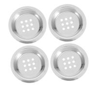 Hemobllo Set 4 Pz Accessori Per Bruciatore Aromatico in Acciaio Inossidabile Per Bruciatore a Carbone Piastra Antiaderente e Sostituzione Setaccio