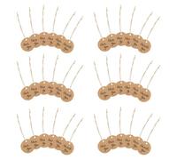 Hemobllo Set 400 Pezzi Etichette Sospese in Carta Kraft da 4cm, Accessori Fai da Te per Bomboniere e Confezioni Regalo, Foro Preforato e Spago in Juta, Etichette Decorative per Festa e Artigianato
