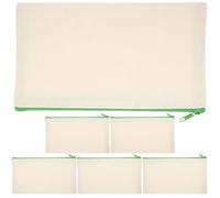 Hemobllo Set 6 Astucci Portapenne in Tela Cerniera Portatile, Astuccio Vuoto Multiuso per Matite e Accessori, Organizzatore Compatibile per Scuola e Ufficio, Colori Casuali, Colore Casuale