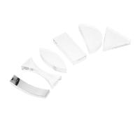 Hemobllo Set 6 Lenti Ottiche in Acrilico Trasparente per Lezioni di Fisica Lente Convessa e Concava per Esperimenti Scientifici e Laboratori Scolastici