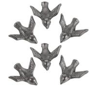 Hemobllo Set 6 Pezzi Strumenti da Cucina in Ferro a Forma di Volatile Nero per Stufare e Prevenire la Carenza di Ferro in Cucina per Atleti e Donne in Gravidanza