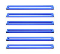 Hemobllo Set 6 Strisce di Lettura Guidata Blu in Acrilico Trasparente, Segnalibri Sovrapposizione per Dislessia, Aiuto e Adulti nella Concentrazione di Lettura, per Scuola e Biblioteca