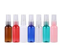 Hemobllo Set 7 Boccette Spray per Profumo Ricaricabili da 30ml con Imbuto Argento e Ugello Trasparente, Bottiglie Resistenti alle Perdite per Viaggi e Applicazioni Esterne Colore Casuale