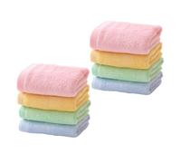 Hemobllo Set 8 Asciugamani per Bambini 20x20 Cm, Panni Viso Assorbenti e Morbidi, Salviette Lavaggio Viso Traspiranti per Asilo, Bagno e Viaggi, Delicati sulla Pelle