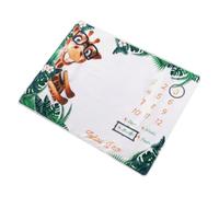 Hemobllo Set Coperta in Pile per Ragazzo Ragazza Bianca 75X100 CM con 1 Coperta Morbida e 2 Cornici Accessorio Fotografico per Foto Ricordo Età Mensile Ragazzo Ragazza