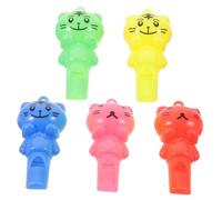 Hemobllo Set Da 10 Fischietti a Forma Di Gatto in Plastica Cordino, Fischietti Sportivi e Per Ragazzo Ragazza, Colori Vivaci Per Allenamento, Gare, Feste e Bomboniere a Tema