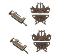 Hemobllo Set da 2 Chiusure Farfalla Vintage in Lega di Acciaio Viti per Scatole di Gioielli e Bauli, Sicurezza Migliorata e Uso Versatile per Mobili ed Occasioni Speciali