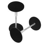Hemobllo Set Da 2 Copertura Foro Porta in Acciaio Inox Nero per Interni e | Copre Fori di Pomello e Spioncino, Finitura Professionale, Protegge da Polvere e Manomissioni, Diametro Sotto 30mm