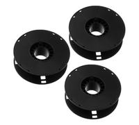 Hemobllo Set da 3 Avvolgicavi Portatili in Plastica Nera Traforata Bobina per Prolunga Grande Capacità Organizer per Cavi Elettrici Versatile e Leggero per Stoccaggio e Trasporto