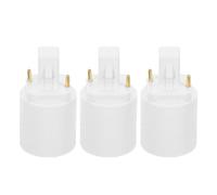 Hemobllo Set da 3 pezzi da G23 a E27/E26/E14, adattatore flessibile e stabile per elementi di illuminazione, facile installazione, 2 perni base lampada per casa, ufficio e commerciale