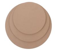 Hemobllo Set di 3 Stampi in Legno per Ceramica e Argilla, Basi Rotonde per Tornio da Vasaio, Utensili per Costruzione Manuale, Resistenti e Versatili per Artisti e Artigiani Ceramisti