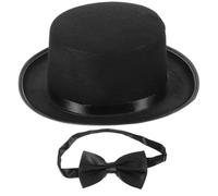 Hemobllo Set di Cappello da Detective e Fiocco Nero per Cosplay e Feste a Tema, Accessori Eleganti per Sviluppare Creatività e Abilità di Problem Solving