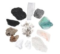 Hemobllo Set Didattico Minerali per Bambini Kit Campioni e Minerali Custodia Portatile per Istituzioni Scolastiche a Casa