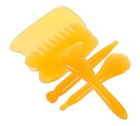 Hemobllo Set per Massaggio Viso e Corpo in Resina Naturale Attrezzi Gua Sha Multifunzione Portatile, Include Penna per Agopunti, Raschietto Viso, Bastone Muscolare e Pettine, per Massaggi