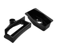 Hemobllo Set Scatola Porta Palline da Calcio Balilla in Plastica Nera Contenitore la Raccolta e Restituzione Palline da Calcio Balilla Accessorio per Tavolo per Gioco Organizzato