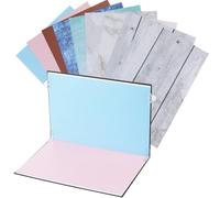 Hemobllo Sfondo Per Alimenti Di Piccole Dimensioni Da Kit Per Fotografia Di Prodotti Con Borsa Per Trasporto e Clip Per Oggetti Design Bi-laterale Per Scatti Creativi