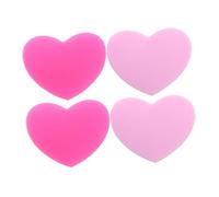 Hemobllo Smorzatori per Racchette da Tennis a Forma di Cuore, Set da 4 Pezzi in Silicone, Accessori Antivibrazione per Riduzione Urti e Comfort per Appassionati di Tennis