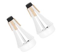 Hemobllo Sordina Dritta per Tromba in Plastica 2 Pezzi Riduzione Suono Professionale per Pratica Silenziosa in Appartamento Accessorio per Studenti e Principianti