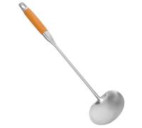 Hemobllo Spatola Inox per Wok con Resistente Al Calore Utensile Inossidabile per Chef Domestici Design Giunzioni per Facile e Comfort Utilizzo