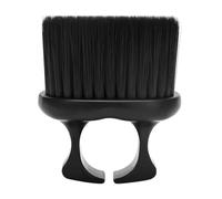 Hemobllo Spazzola per barba da uomo con manico ad anello in nylon e setole in PP, spazzola compatta per la pulizia della barba e dei baffi, adatta per parrucchieri e casa