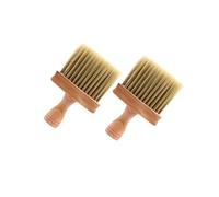 Hemobllo Spazzola per Capelli in Legno Setole Naturali Kit per Taglio Capelli Strumento da Parrucchiere per Depilazione Rotta Adatto per Barbieri e Uso Domestico Facile da Pulire
