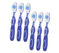 Hemobllo Spazzolino Da Denti Mini Con Setole Morbide e Manico Corto, Per Prigioni e Viaggi, Set Da 6 Pezzi