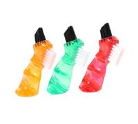 Hemobllo Spazzolino Da Denti Per Dentiere Bifacciale Mini 3 Pezzi Set Portatile Pulizia Protesi Dentaria Personale Piccolo Per Igiene Orale Casa Famiglia