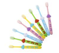 Hemobllo Spazzolino Denti Bambino con Manico Numerato, Set 2 Pezzi, Setole Morbide per Pulizia Orale Quotidiana