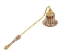 Hemobllo Spegnicandele in Metallo Smaltato con Manico Lungo e Coperchio Vintage Accessorio per la Cura delle Candele e per Decorazioni Utensile Sicuro per Spegnere la Fiamma in Casa