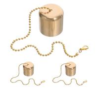 Hemobllo Spegnicandele in Ottone Massiccio a Campana per Candele e Lampade a Olio, Utensile per Spegnere la Fiamma Senza Fumo, Set da 3 Pezzi per Cura e Manutenzione Candele, Accessorio