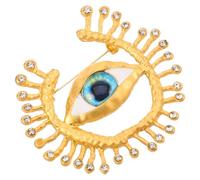 Hemobllo Spilla con Malocchio e Strass Portafortuna con Ciondolo per Donna Accessori per Abiti Formali Festa di Matrimonio Zaino Cardigan Scialle Sciarpa Fibbia