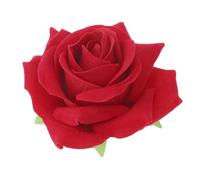 Hemobllo Spilla per Chioma a Forma di Rosa Rossa e Lega, Facile e Comoda da Usare, per Prom e Accessori Floreali per Donne Giovani
