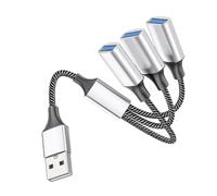 Hemobllo Splitter Alimentazione Usb Maschio Femmine Hub Usb Multiporta Compatto e Portatile Per Dispositivi