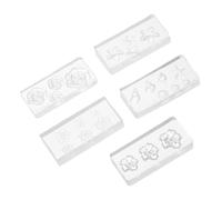 Hemobllo Stampi in Silicone per Nail Art a Forma di Fiori 3D Set da 5 Pezzi Riutilizzabili per Decorazioni Unghie Accessori Manicure Creativi e Portatili per Uso Professionale e