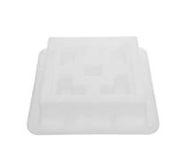 Hemobllo Stampo per Mattoni Cavi in Plastica 20x20x6 Cm, Cassero Riutilizzabile per Calcestruzzo, Funzionale per Bordure di Giardino e Pavimentazioni