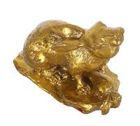 Hemobllo Statua Coniglio in Ottone Vintage Scultura Coniglio Seduto con Dettagli Raffinati Decorazione per Casa Ufficio Tavolo da Tè Simbolo di Prosperità e Fortuna