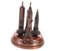 Hemobllo Statua di Edificio Architettonico Iconico di York Scultura in Metallo Supporto per Libri Decorazione per Casa e Souvenir