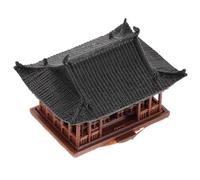 Hemobllo Statua Miniatura Pagoda Giapponese in Resina, Decorazione Micro Paesaggio Zen per Acquari e Giardini, Ornamento da Scrivania per Ufficio e Casa, Padiglione 6x4,5x4,1 Cm
