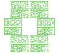 Hemobllo Strumenti di Disegno 12 Pezzi Righelli Geometrici in Plastica per Ingegneria Civile e Progettazione Architettonica Uso Scolastico per Studenti