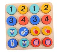Hemobllo Sudoku Educativo in Legno con Tavola Legno per Sviluppo del Ragionamento e Apprendimento