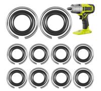 Hemobllo Supporti per avvitatore a percussione e O-ring: anelli di sicurezza per avvitatori a percussione - con parti di utensili ad anello o ad anello, 10 pezzi