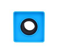 Hemobllo Supporto Logo Microfono in ABS Blu per Interviste Professionali | Intervistatori e Reporter, Stile Semplice e Pratico, Facile da Trasportare, Colore Blu