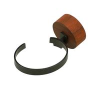 Hemobllo Supporto Orologi in Legno con Anello Acrilico Nero Espositore Elegante per Orologi e Gioielli Organizer da Banco per Casa e Negozio