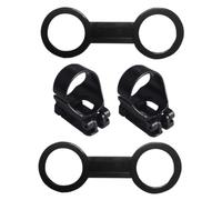 Hemobllo Supporto per Boccaglio Sub e Maschera da Immersione in Silicone Nero 4 Pezzi, Flessibile e Facile da Montare, Accessorio per Attrezzatura Sub