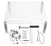 Hemobllo Supporto per Case PC Aperto Base Robusta e Struttura in Lega di Alluminio e Acrilico, Telaio per Schede Madri Matx per Test e Uso On The Go