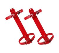 Hemobllo Supporto per Estintore da Parete in Ferro Resistente 2 Pezzi, Regolabile per Estintori da 3 a 4kg, Salvaspazio per Garage e Veicoli