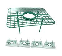 Hemobllo Supporto per Fragole 5 Pezzi in Pp Verde Forma Quadrata, Sostegno Elevato per Piante da Giardino e Vaso, Migliora la Circolazione dell'Aria e Facilita la Conservazione