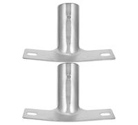 Hemobllo Supporto per Manico di Scopa in Ferro Resistente Adattatore di Prolunga per Asta Telescopica Set 2 Pezzi Pinza Riutilizzabile per Scope a Spinta Accessorio Versatile per