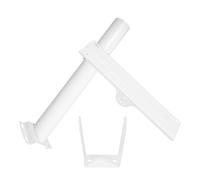 Hemobllo Supporto per Palo della Luce Stradale Staffa di Montaggio per Apparecchi di Illuminazione Solare, Kit Prolunga per Pali Metallici Esterni senza Viti