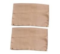 Hemobllo Tappetino Ignifugo per Barbecue Coperta Isolante Pieghevole per e Picnic e Antincendio 45X45 Cm 2 Pezzi